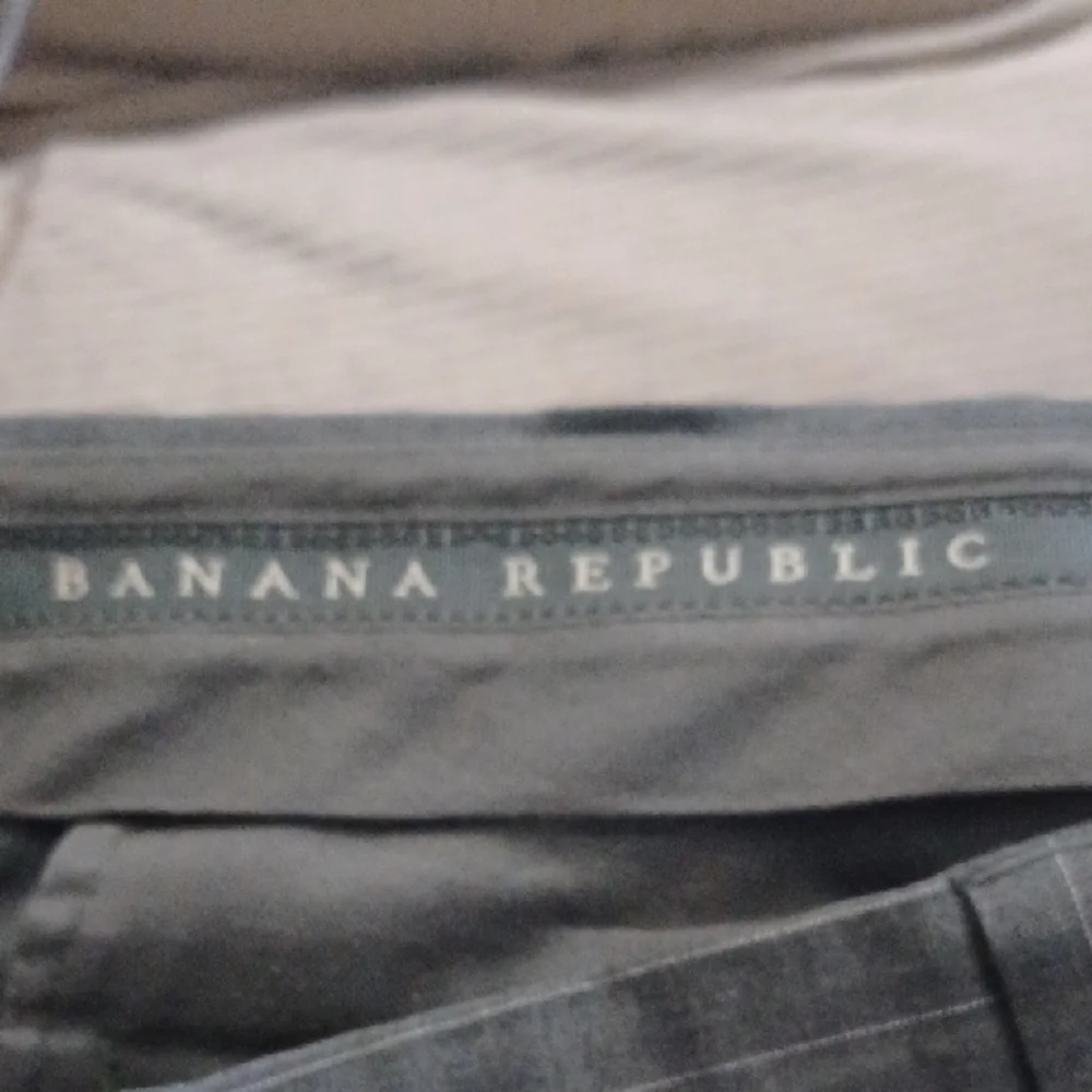 Banana Republic Gray Pinstripe Trousers, 38W x 32L